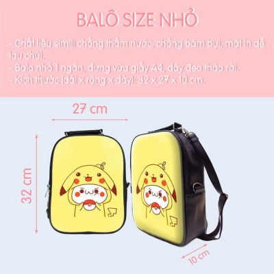 Balo pokemon cho bé