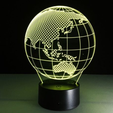 Đèn trang trí led 3D – Mẫu địa cầu