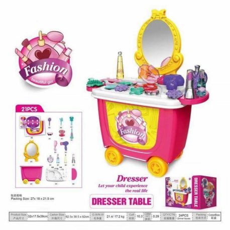 XE ĐẨY BÀN TRANG ĐIỂM CHO BÉ GÁI