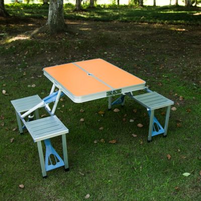 Bộ bàn ghế du lịch gấp gọn kiểu vali