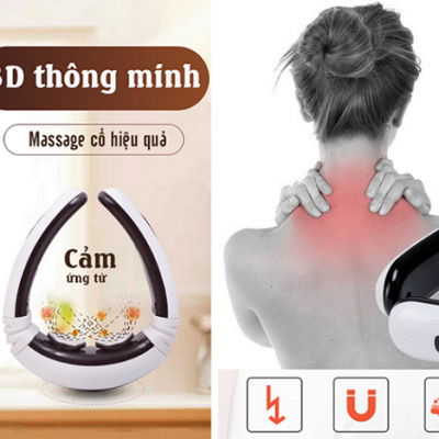MÁY MASSAGE CỔ CẢM ỨNG XUNG ĐIỆN TỪ 3D THÔNG MINH