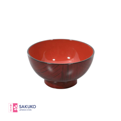 Bát Tanaka # 115 họa tiết gỗ trơn