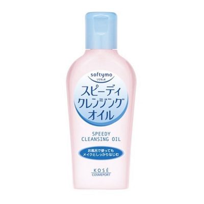 Dầu tẩy trang Softymo Speedy Cleansing Oil 60ml _ màu hồng -  Kose