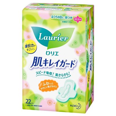 Băng vệ sinh Laurier có cánh 20.5cm (22 miếng) Kao