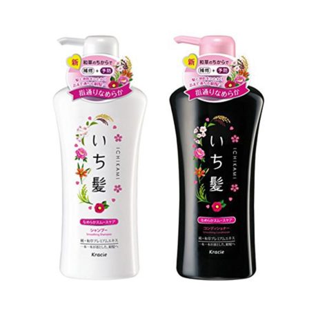 Set Dầu gội + xả làm mềm mượt (480ml +480g) Ichikami