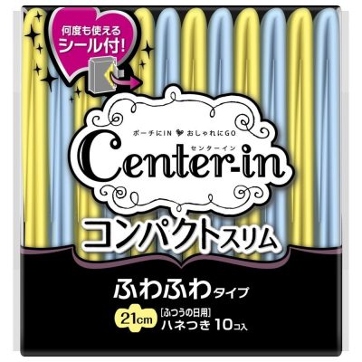 Băng vệ sinh Center-in siêu mỏng cánh 21cm (10 miếng) Unicharm