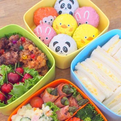 Hộp đựng thức ăn 480ml màu xanh Yamada Kagaku