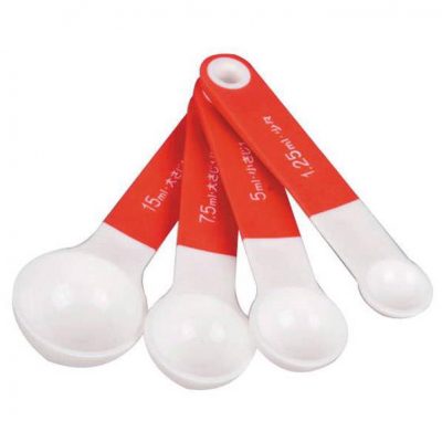 Set 4 thìa đo lường (màu đỏ) PEARL METAL