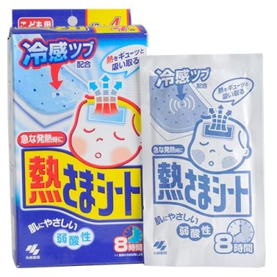 Miếng dán hạ sốt cho bé (16 miếng) mầu xanh Kobayashi
