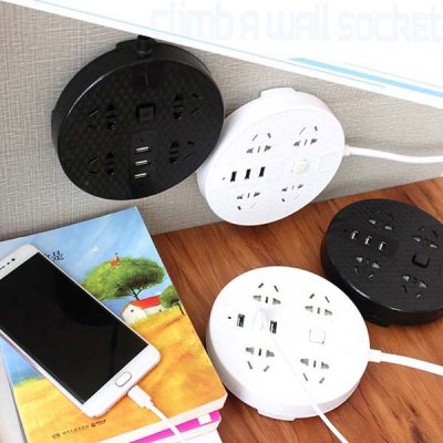 Ổ cắm điện đa năng chống quá tải 4 phích cắm 3 cổng usb