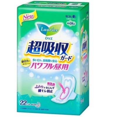 Băng vệ sinh Laurer siêu thấm có cánh 24cm (22 miếng) Kao