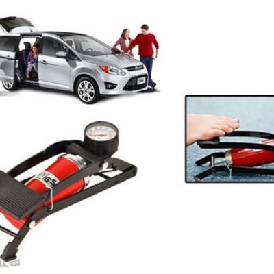 Bơm hơi đạp chân mini cho ô tô