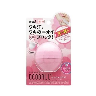Lăn khử mùi hình quả đào hương hoa hồng - Rohto