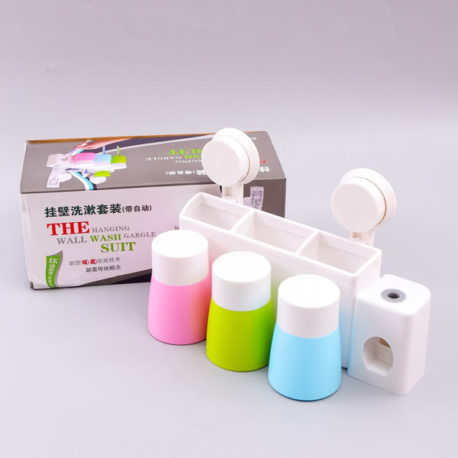 Bộ nhả kem đánh răng tự động kèm 3 cốc