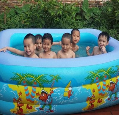 Bể bơi phao chữ nhật 3 tầng 1m8
