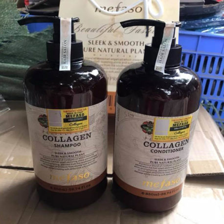 Bộ dầu gội xả Collagen Argan Mefaso – Ý