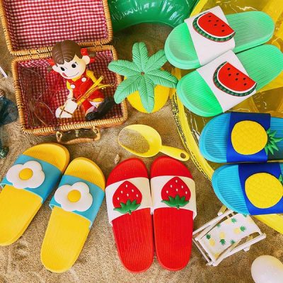 Dép hoa quả phong cách Hàn Quốc