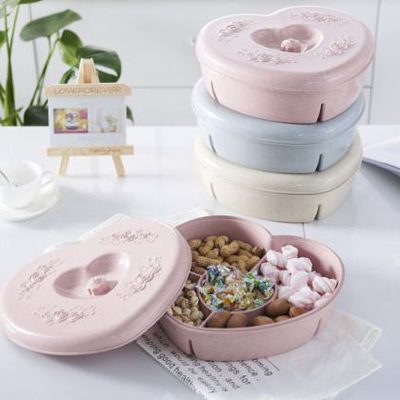 Khay đựng mứt lúa mạch hình trái tim