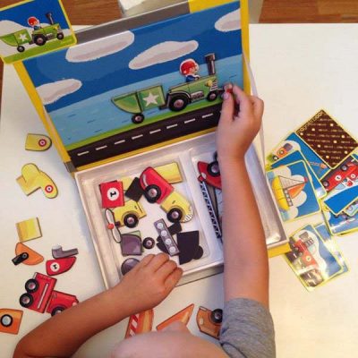 Sách ghép hình nam châm Magnetic book cho bé