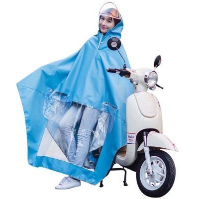 Áo mưa phản quang có kính che mặt