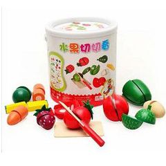 BỘ ĐỒ CHƠI CẮT HOA QUẢ BẰNG GỖ CHO BÉ