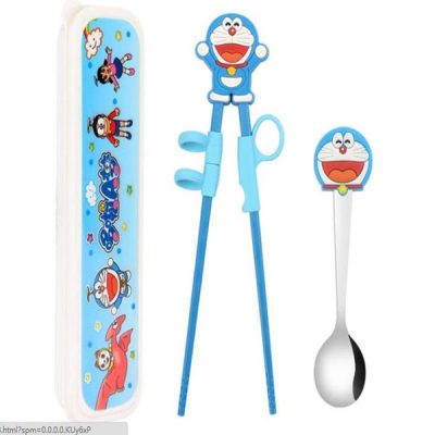 BỘ THÌA ĐŨA TẬP ĂN DOREMON KITTY CHO BÉ
