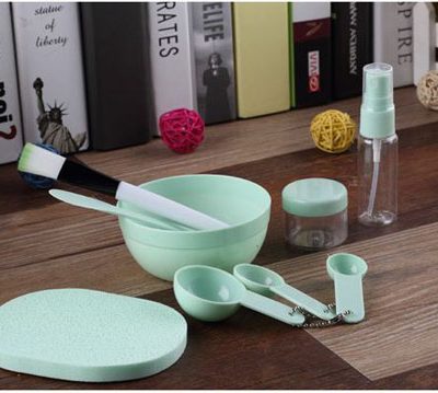 BỘ TRỘN MẶT NẠ KÈM TRIẾT MỸ PHẨM , BÔNG LAU