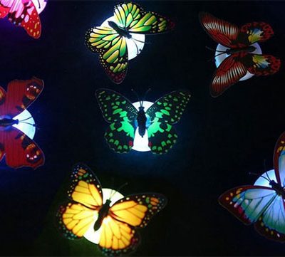 Đèn Led bướm phát quang dán tường