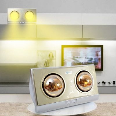 ĐÈN SƯỞI NHÀ TẮM KOTTMANN 2 BÓNG VÀNG