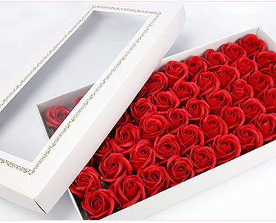 HOA HỒNG SÁP HỘP 50 BÔNG SANG TRỌNG