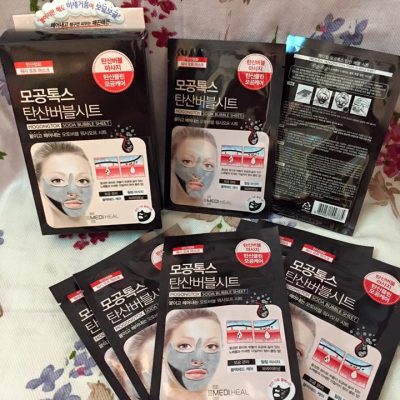 HỘP 10 MẶT NẠ THẢI ĐỘC MEDIHEAL MOGONGTOX SODA BUBBLE SHEET