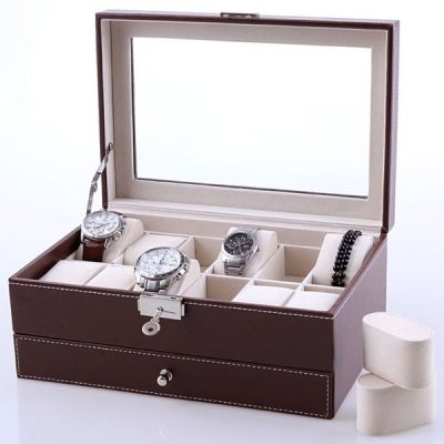 Hộp đựng đồng hồ 2 tầng 20 chiếc