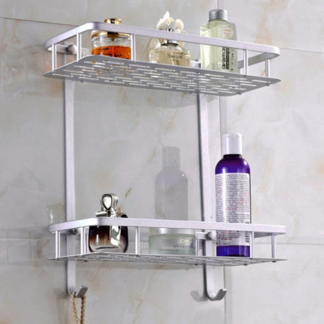 Giá treo nhà tắm 2 tầng hợp kim nhôm