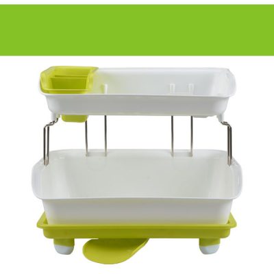 GIÁ ÚP BÁT ĐĨA 2 TẦNG CÓ KHAY THOÁT NƯỚC