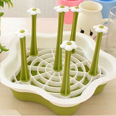 KHAY ÚP CỐC CHÉN HÌNH HOA 2 LỚP