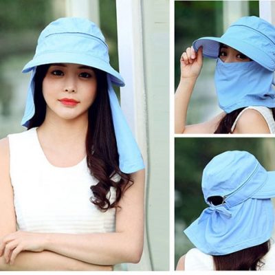 MŨ CHỐNG NẮNG KÈM KHẨU TRANG 3 IN 1