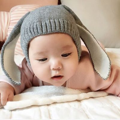 NÓN LEN TAI THỎ ẤM ÁP CHO BÉ