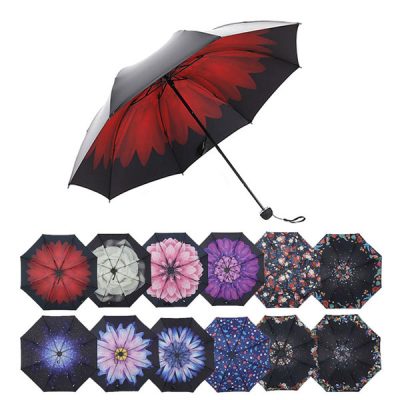 Ô DÙ HỌA TIẾT 3D CÁN NGẮN NHỎ GỌN