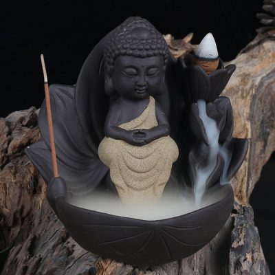 THÁC KHÓI TRẦM HƯƠNG PHẬT TỌA ĐÀI SEN