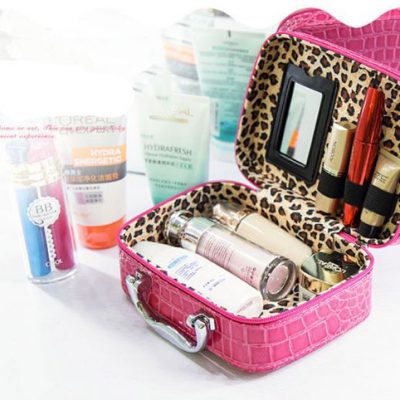 TÚI ĐỰNG MỸ PHẨM VÂN CÁ SẤU