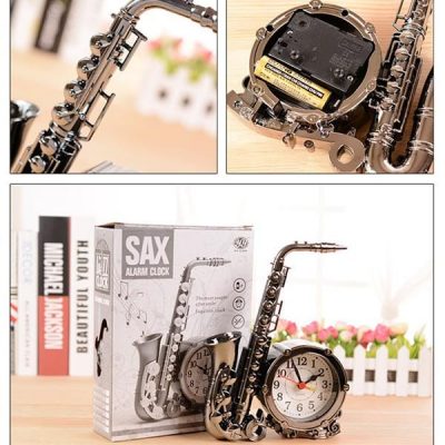 Đồng hồ báo thức hình cây kèn Saxophone