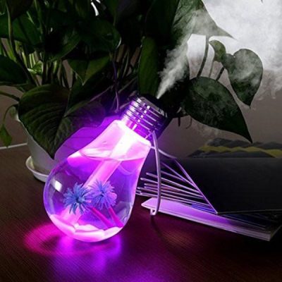 Máy phun sương tạo ẩm hình bóng đèn đổi 7 màu