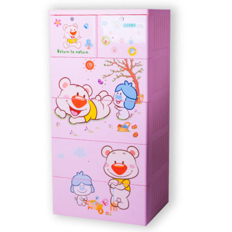 Tủ nhựa Việt Nhật Lucky 5 tầng 6 ngăn