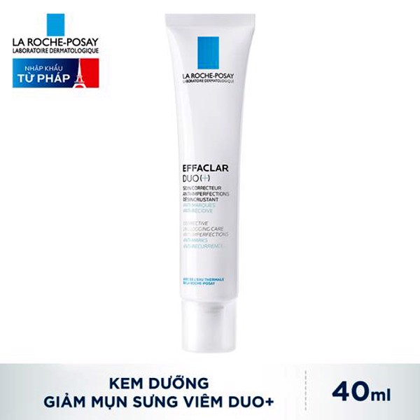 Kem Dưỡng Giúp Giảm Mụn Thông Thoáng Lỗ Chân Lông Và Ngăn Ngừa Vết Thâm Sau Mụn La Roche-Posay Effaclar Duo+ 40ml Kem Dưỡng Giúp Giảm Mụn Thông Thoáng Lỗ Chân Lông Và Ngăn Ngừa Vết Thâm Sau Mụn La Roche-Posay Effaclar Duo+ 40ml