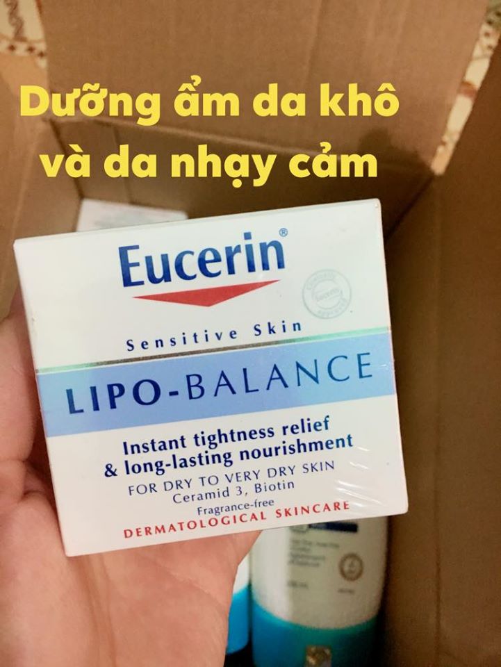 Kem Dưỡng Ẩm Cho Da Khô Và Nhạy Cảm Eucerin Lipo Balance Kem Dưỡng Ẩm Cho Da Khô Và Nhạy Cảm Eucerin Lipo Balance