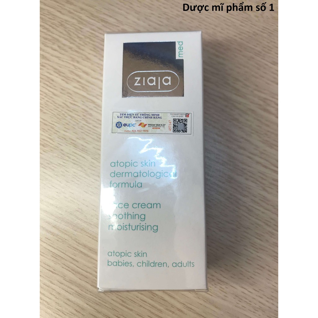 Kem Làm Dịu Kích Ứng Dưỡng Ẩm Chuyên Sâu Ziaja Med Atopic Skin Dermatological Formula Soothing Moisturising Kem Làm Dịu Kích Ứng Dưỡng Ẩm Chuyên Sâu Ziaja Med Atopic Skin Dermatological Formula Soothing Moisturising