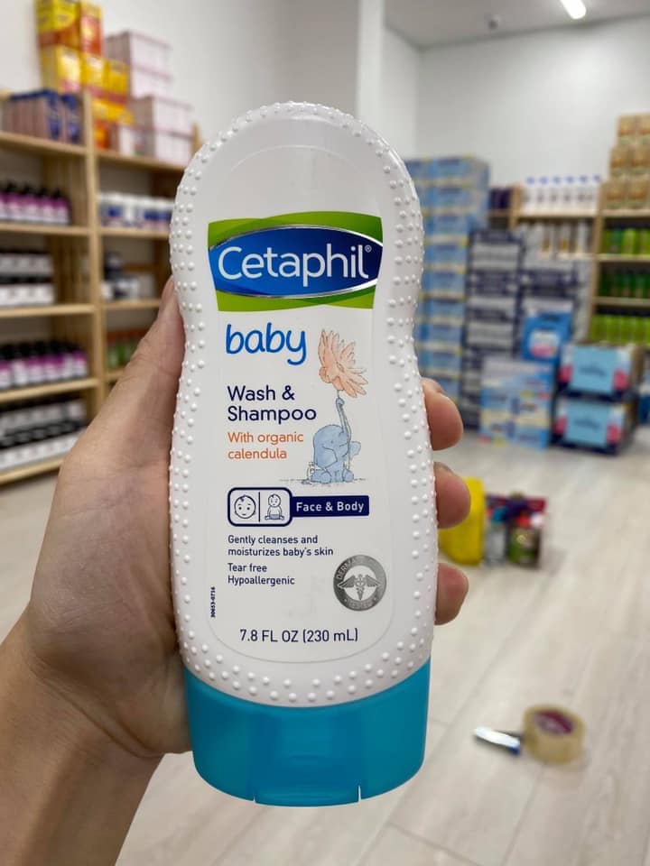 Sữa tắm gội toàn thân cho bé, trẻ sơ sinh. Cetaphil Baby Wash and Shampoo 230ml Sữa tắm gội toàn thân cho bé, trẻ sơ sinh. Cetaphil Baby Wash and Shampoo 230ml