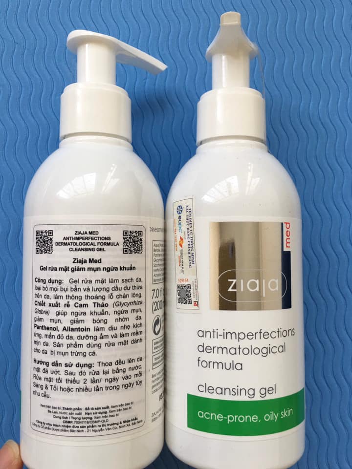 Gel rửa mặt cho da dầu mụn Ziaja Gel rửa mặt cho da dầu mụn Ziaja