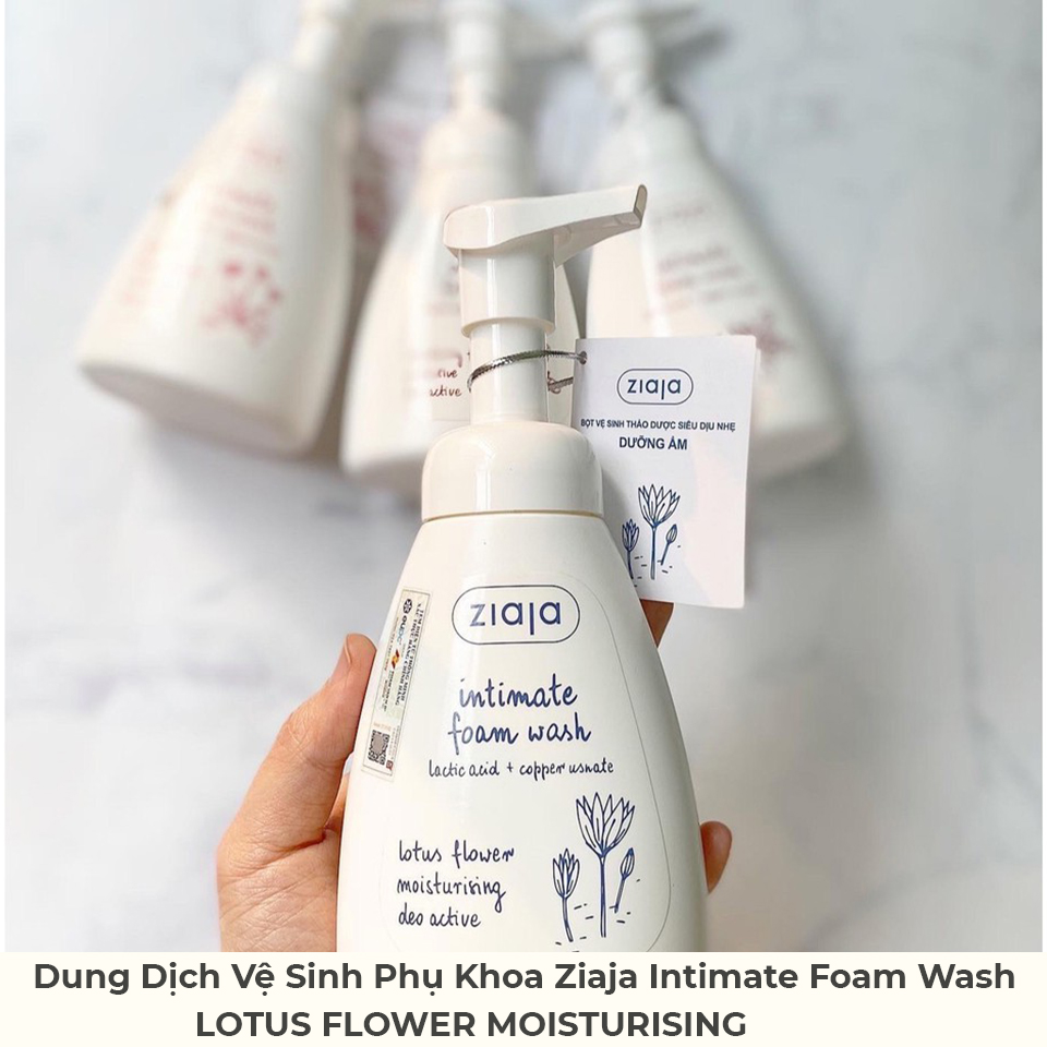 Dung Dịch Vệ Sinh Phụ Khoa Ziaja Intimate Foam Wash LOTUS FLOWER MOISTURISING 250ml-1 Dung Dịch Vệ Sinh Phụ Khoa Ziaja Intimate Foam Wash LOTUS FLOWER MOISTURISING 250ml-1