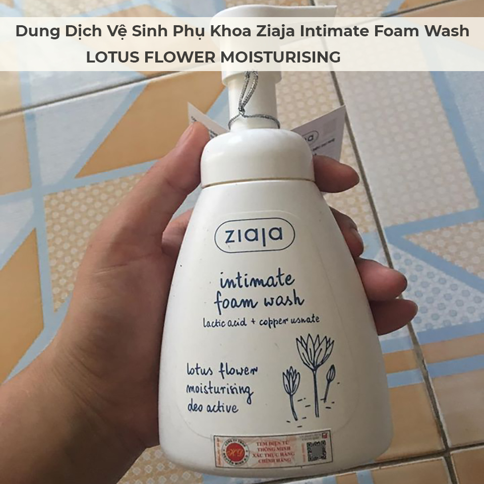Dung Dịch Vệ Sinh Phụ Khoa Ziaja Intimate Foam Wash LOTUS FLOWER MOISTURISING 250ml-2 Dung Dịch Vệ Sinh Phụ Khoa Ziaja Intimate Foam Wash LOTUS FLOWER MOISTURISING 250ml-2